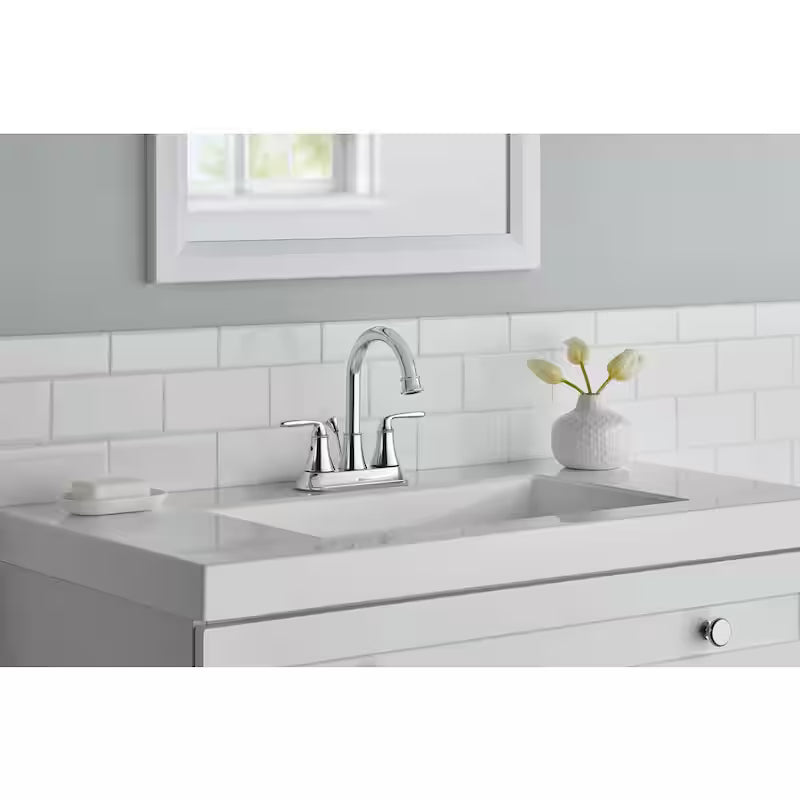2-Handle High-Arc Bathroom Faucet in Chrome U821