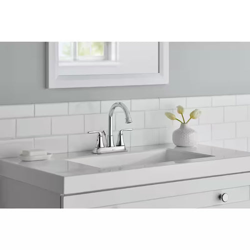 2-Handle High-Arc Bathroom Faucet in Chrome U821