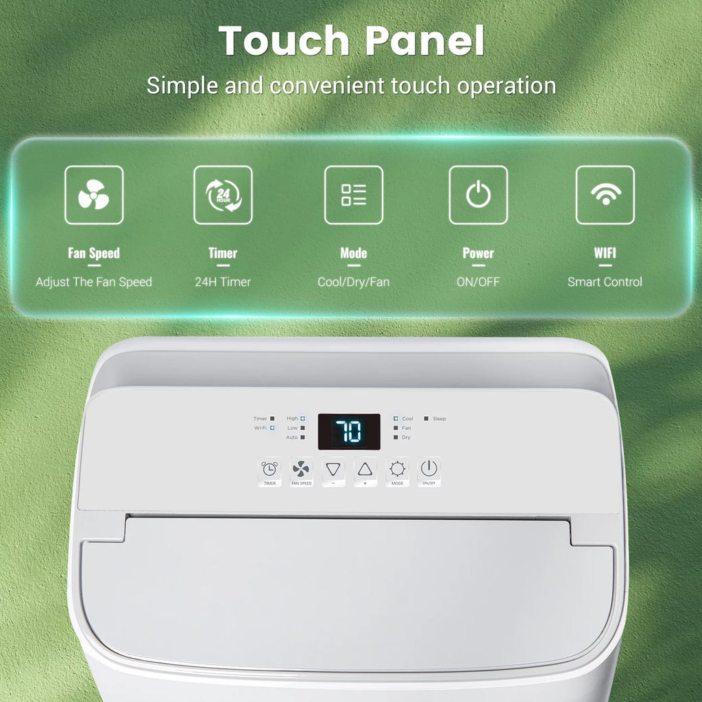 White Portable Air Conditioner, Dehumidifier, Fan F74950