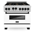 36 in. Gas Range with White Matte Door F2770