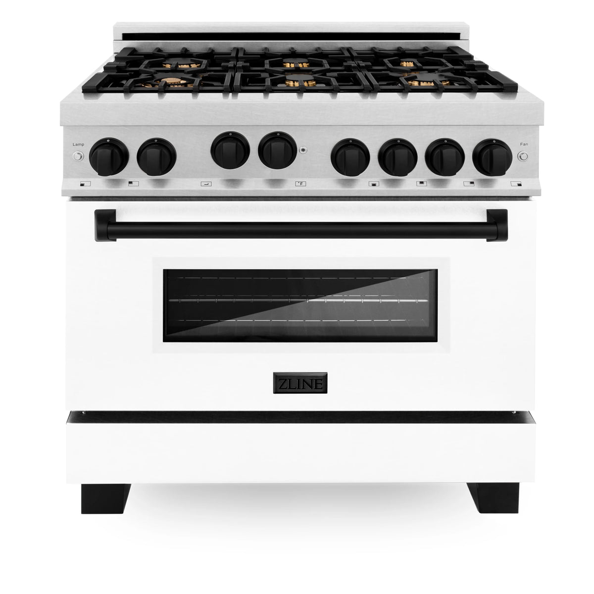 36 in. Gas Range with White Matte Door F2770