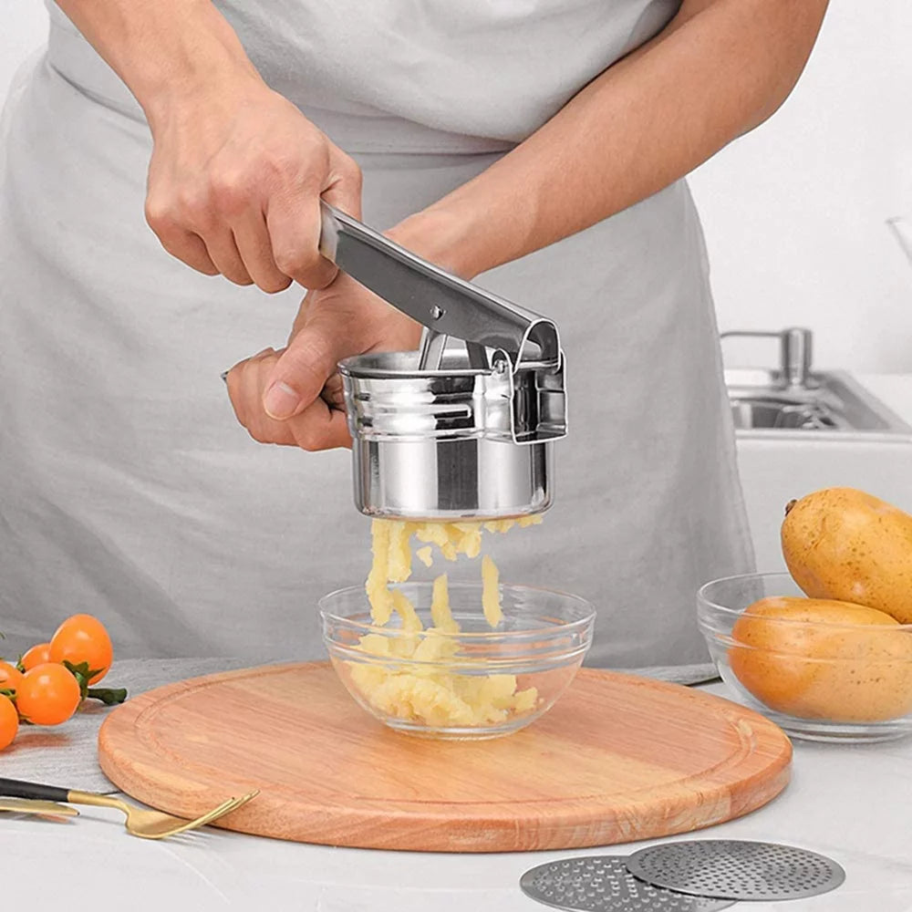 Stainless Steel Potato Ricer and Masher J625
