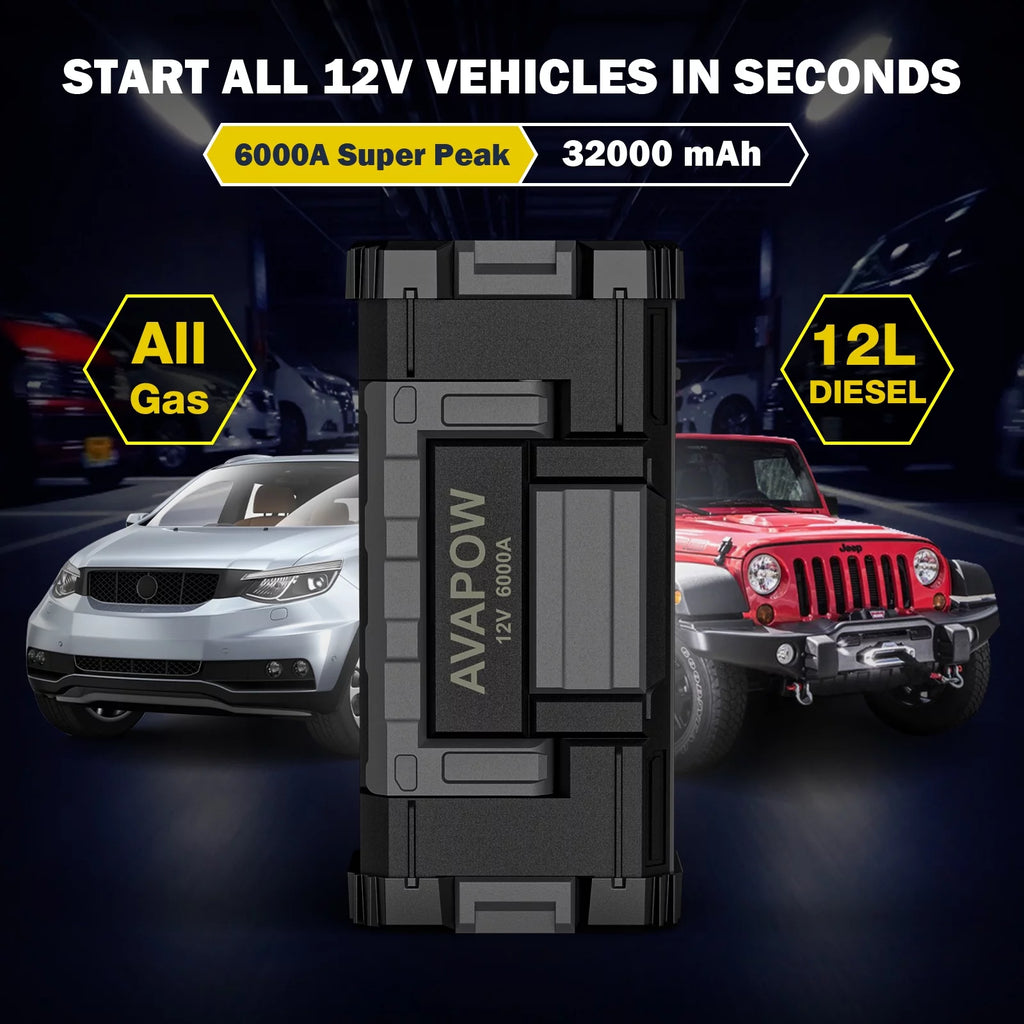 6000A Car Battery Jump Starter K207