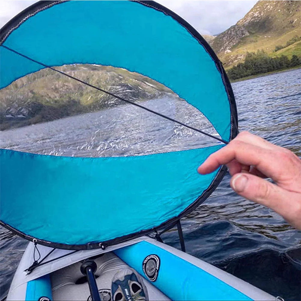 Portable Foldable Kayak Sail with Clear Window O841873