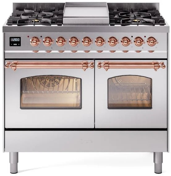 40 Dual Fuel Natural Gas Range Stainless Steel V915009