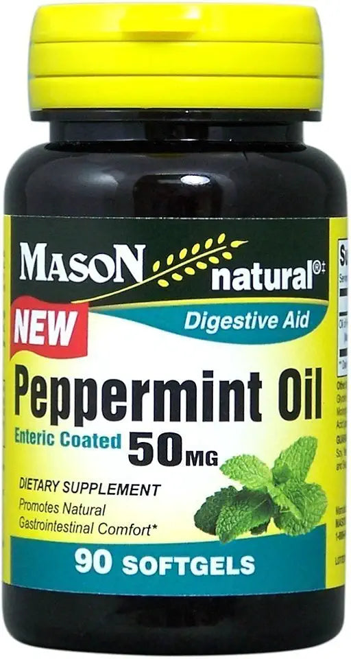 Peppermint Oil 50 mg Enteric Coated Softgels 90 Softgels Pack of 4 F101