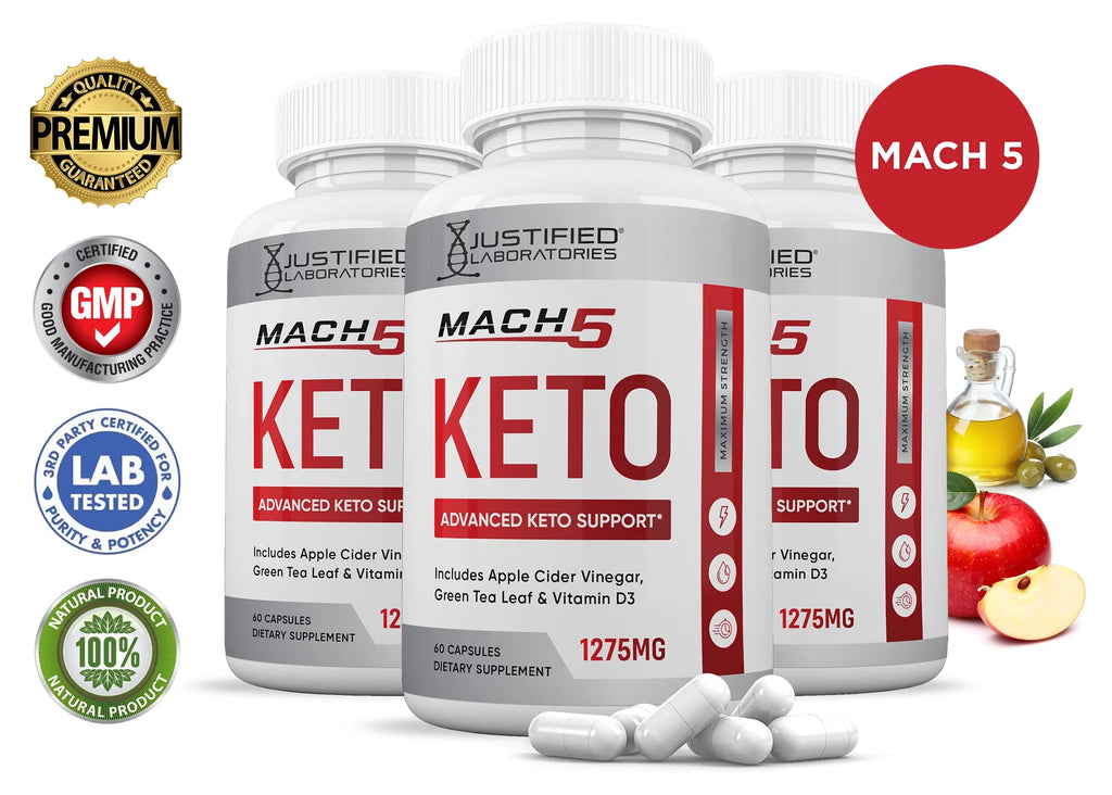 Keto ACV Pills 1275mg Dietary Supplement 180 Capsules C7266