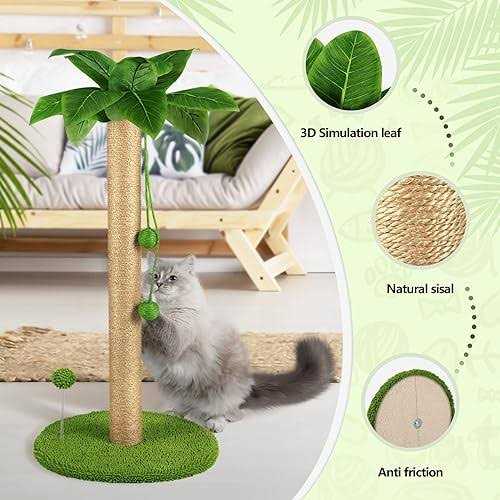 26 Cat Scratching Post with Sisal Rope W48774