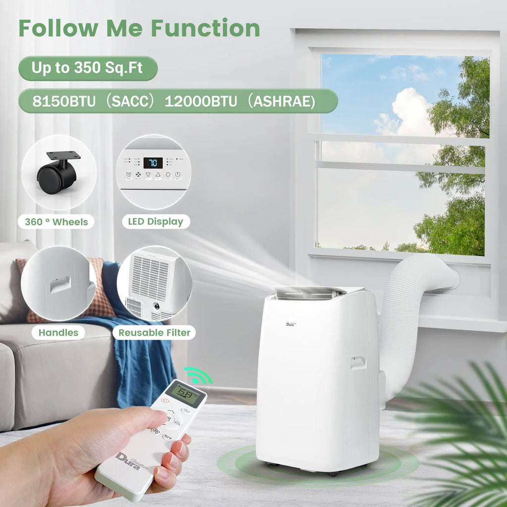 White Portable Air Conditioner, Dehumidifier, Fan F74950