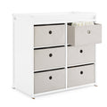Changing Table with Fabric Bins X146