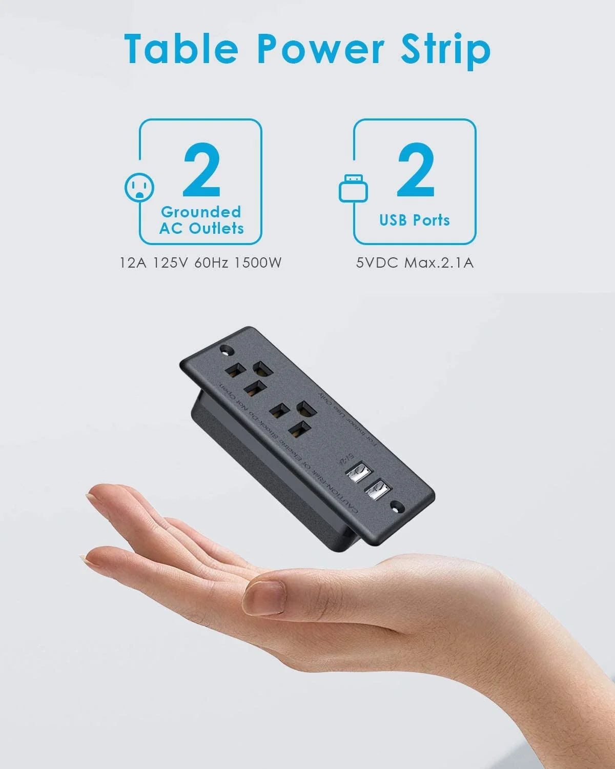 Recessed Power Outlet with 2 USB I435