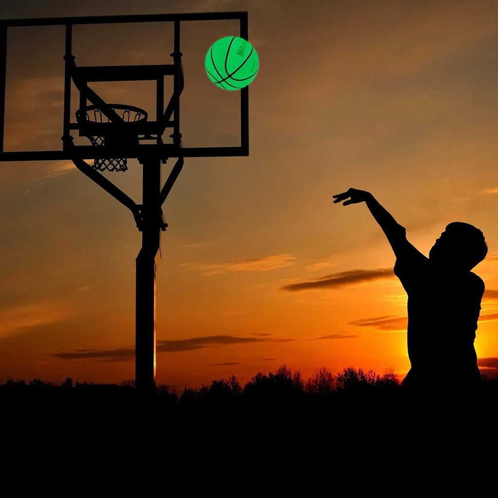 Glow in The Dark Leather Basketball Size 5 / 6 / 7 M513613