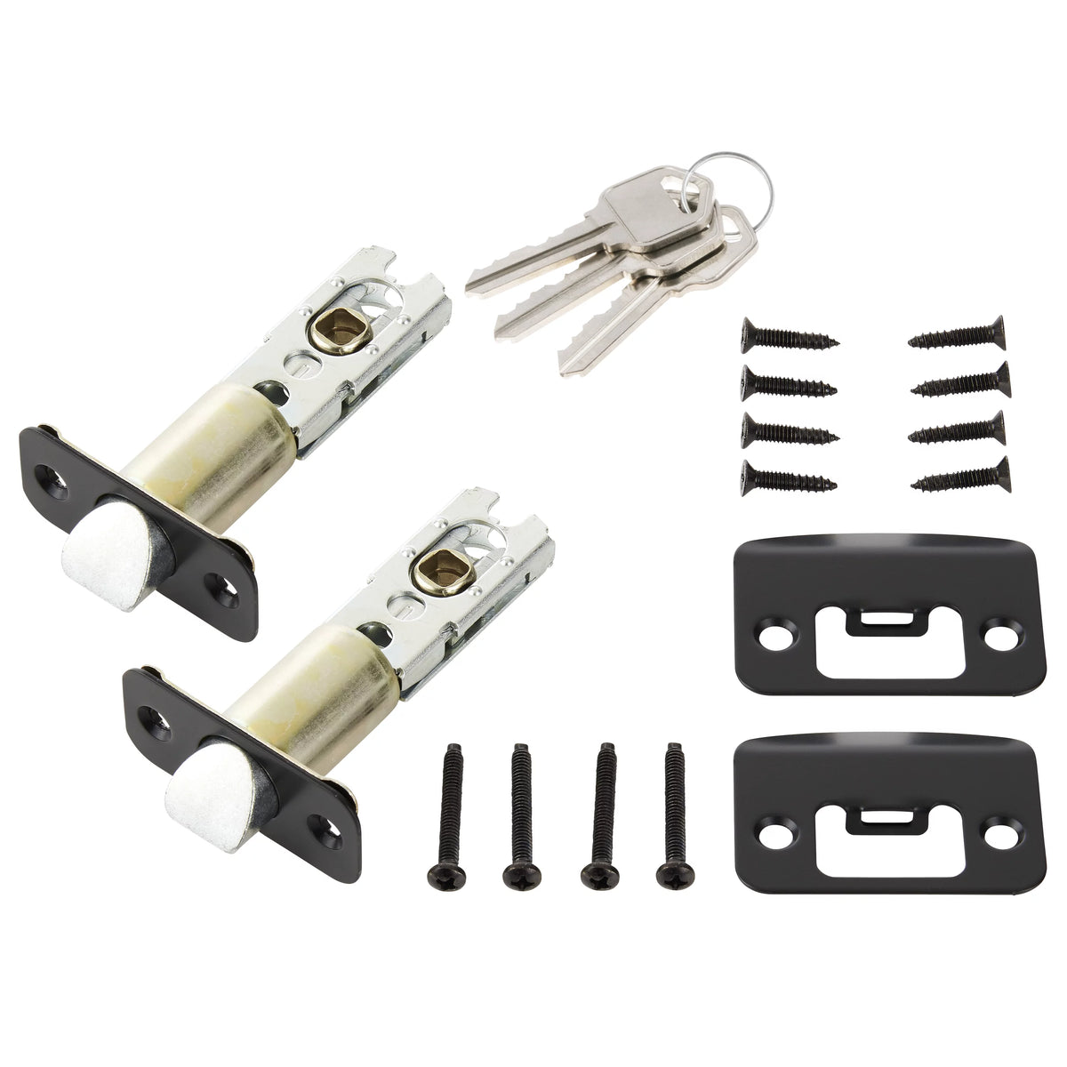 Keyed Entry Ball Style Doorknob Oil-Rubbed Bronze Twin Pack D7850