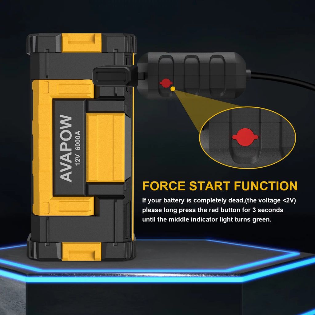 6000A Car Battery Jump Starter K207