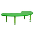 Green Plastic Height Adjustable Activity Table T175335