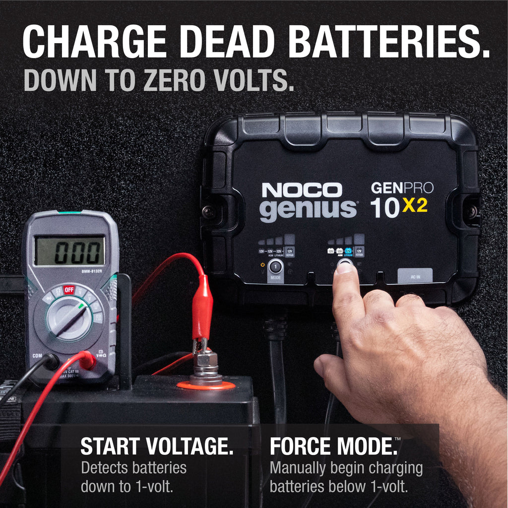 2-Bank 20A 12V Onboard Battery Charger S863