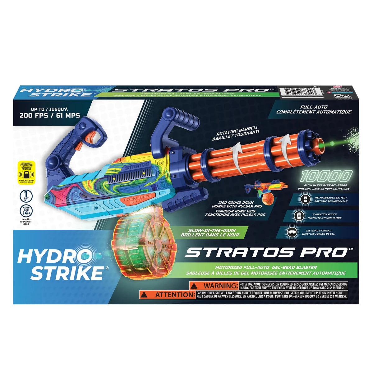 Gel Bead Blaster with Glow-in-the-Dark Rotating Barrel X203641