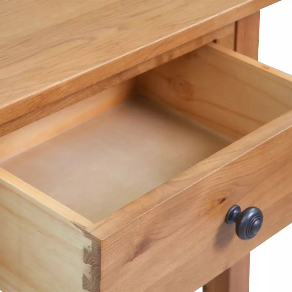 Solid Oak Wood Console Table H492428