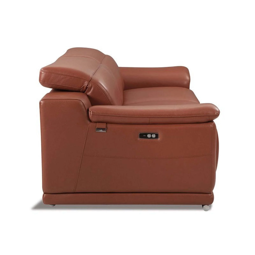 Genuine Italian Leather Power Reclining Sofa C15911