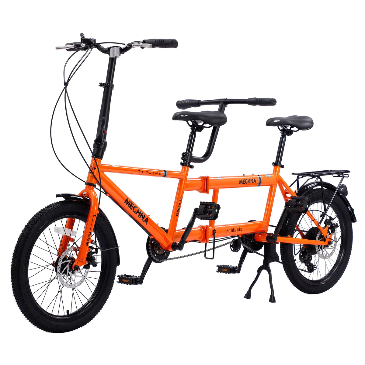 20 inches Wheels 2-Seater 7 Speed Folding Tandem Bike N9336