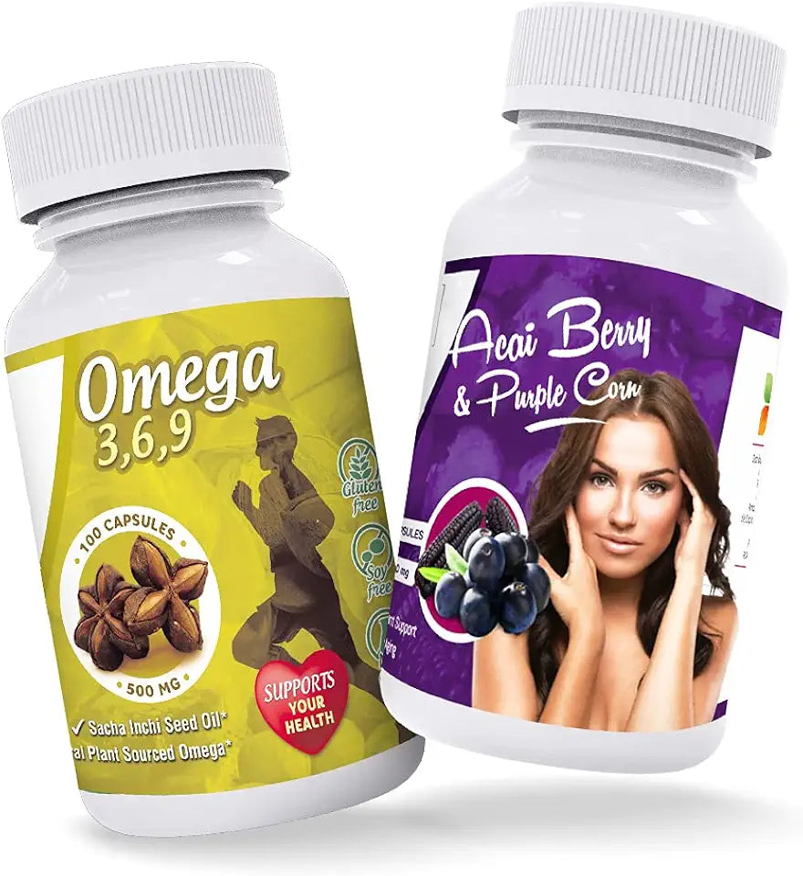 Acai Berry Supplement & Purple Corn 200 Capsules H228