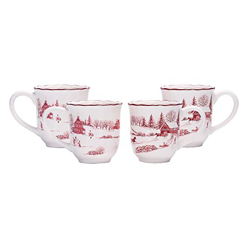 Ceramic Mug Set of 4, 16oz F28656