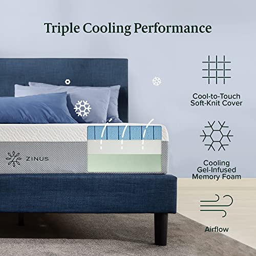 10 Inch Cooling Gel Memory Foam Queen Mattress F310276
