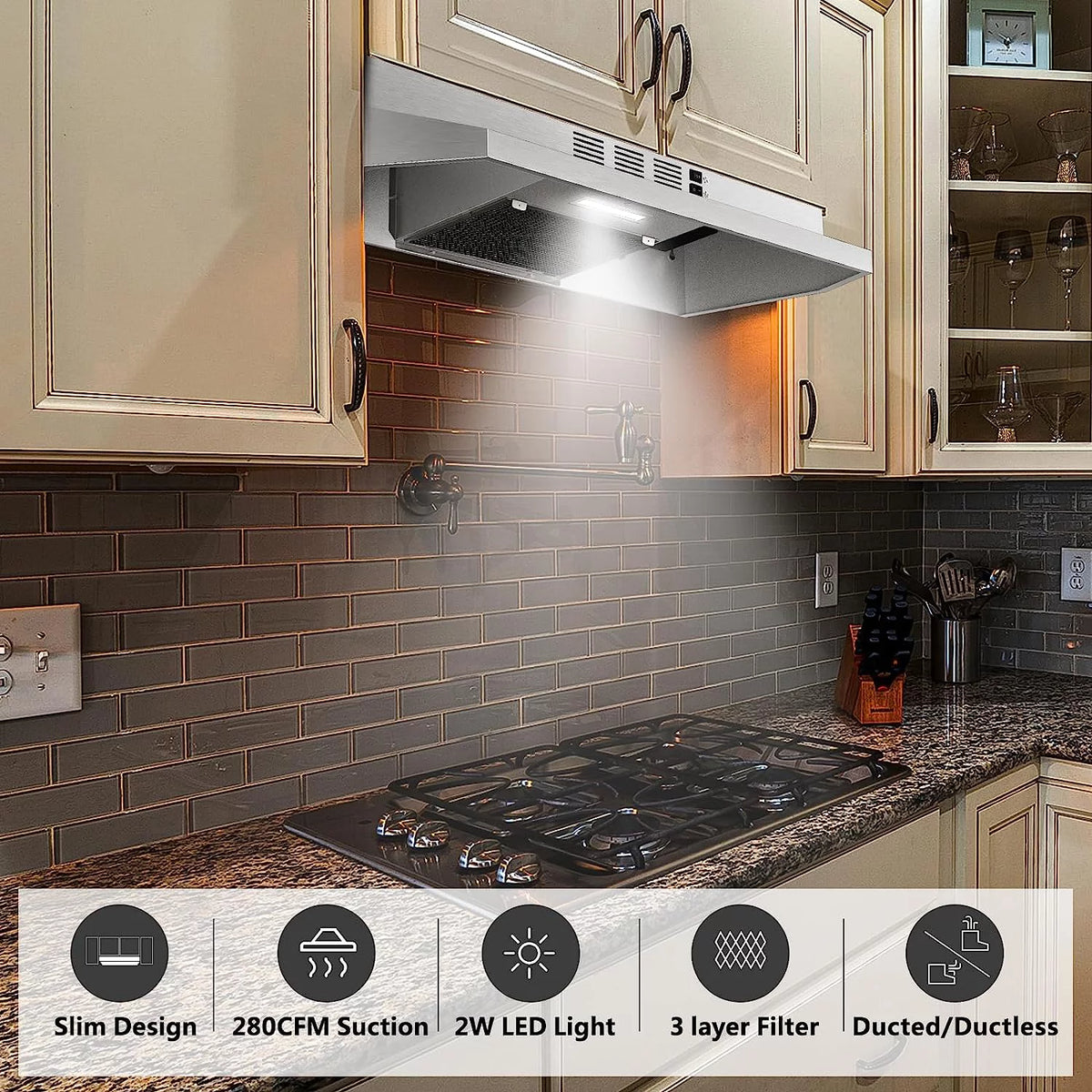 30 inch Under Cabinet Stainless Steel Range Hood N7638