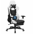 White Black PC and Racing Game Chair D25563