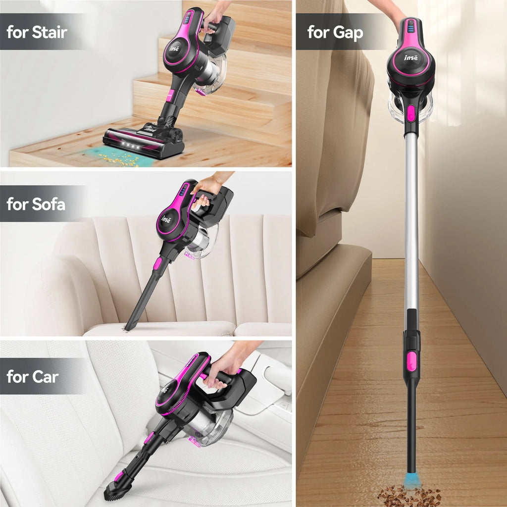 Cordless Stick Vacuum Cleaner 6-in-1 Lightweight Handheld Vacuum Blue U691