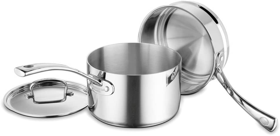 3-Piece Stainless Steel Saucepan & Double Boiler Set E5638