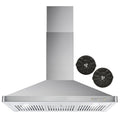 380 CFM Convertible Wall Mount Range Hood with Carbon Filter Kit G797