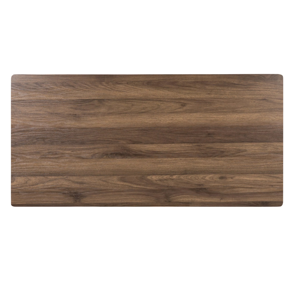 Rustic Walnut Desk with Three Drawer P831