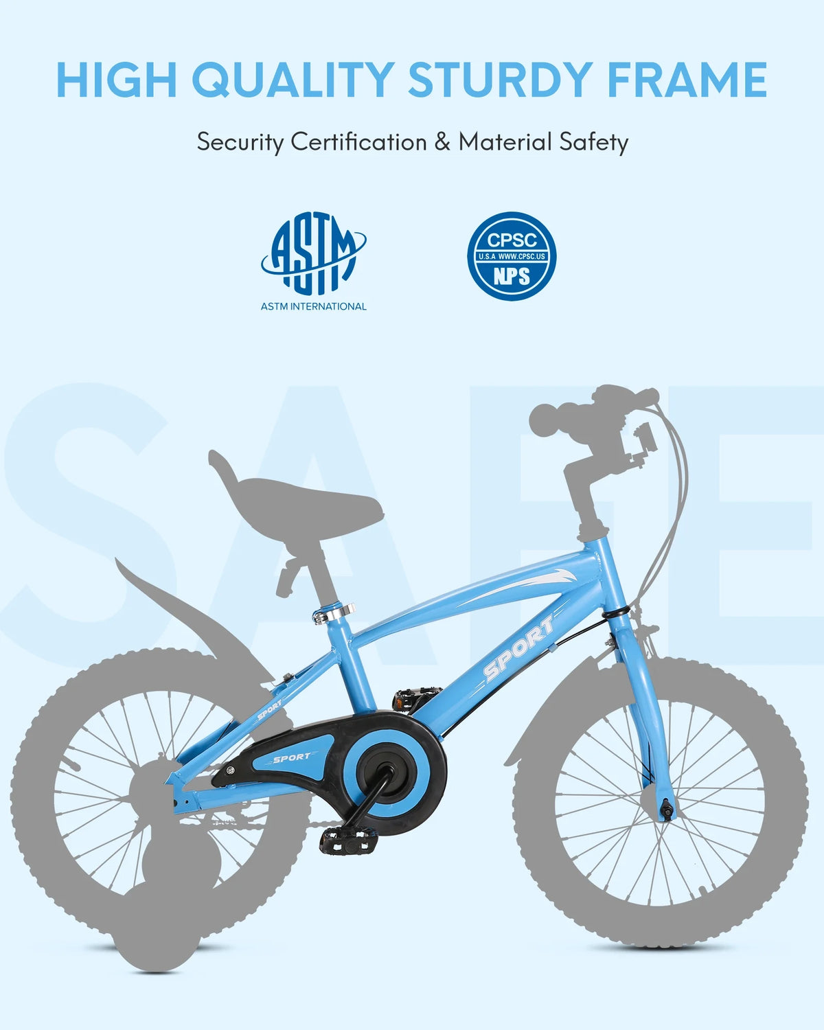 Blue Kids Bike W2358