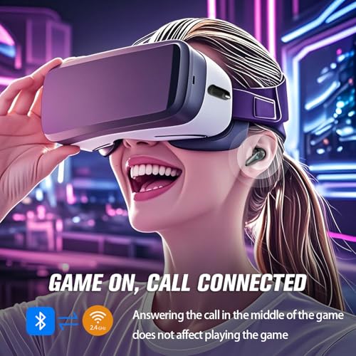 Wireless Gaming Earbuds with Mic 2.4GHz Low Latency ANC Z154