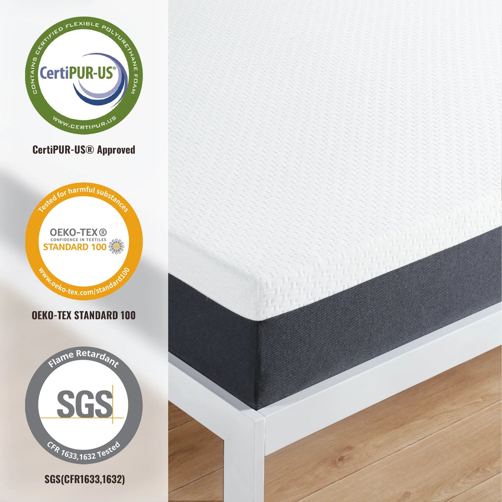10 Inch Gel Memory Foam Mattress Medium Firm Twin Size X71099