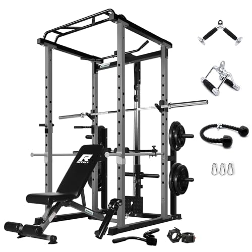 Power Cage with Cable Crossover and Squat Rack F728