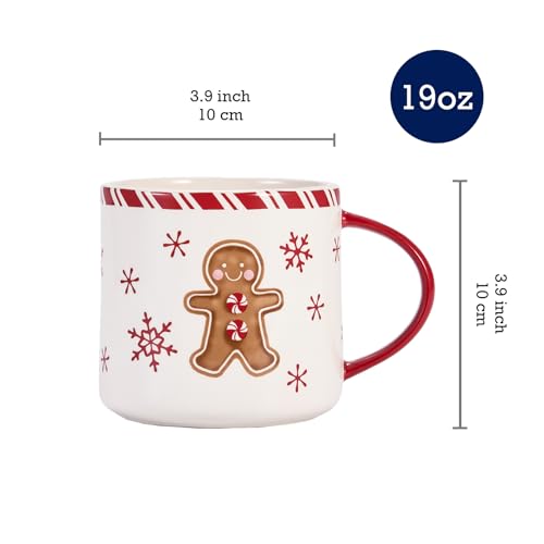 Ceramic Mug Set of 4, 16oz F28656