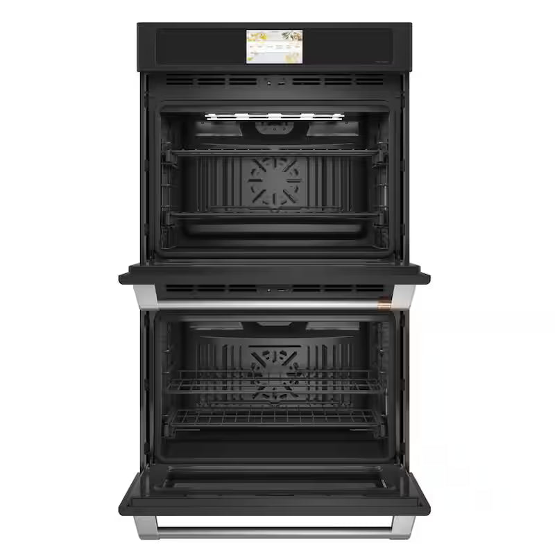 30 in. Double Electric Wall Oven with Convection Self-Cleaning Matte Black R43044