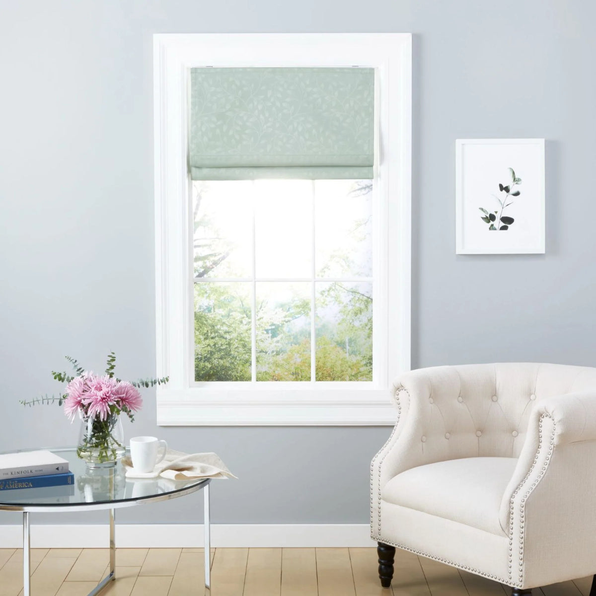 Sage 34"x 64" Blackout Roman Shade Y55528