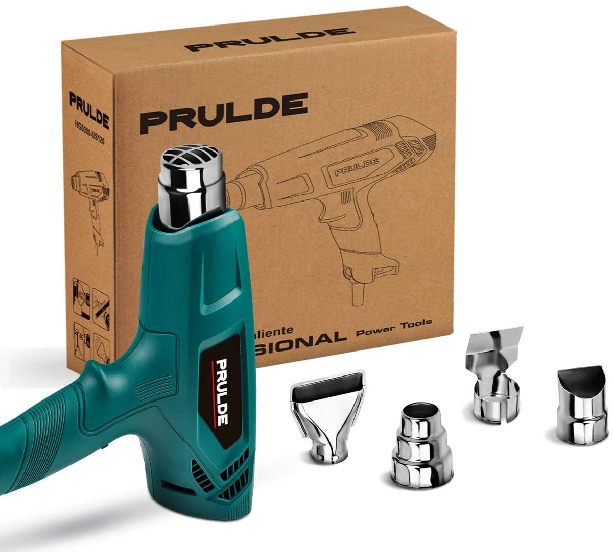 Dual Temperature Settings Heat Gun Kit with 4 Nozzles T43267