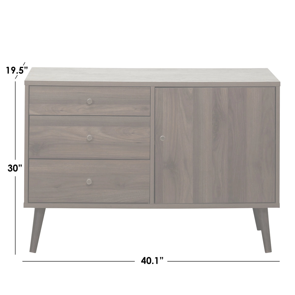 Black Mid Century Modern Dining Sideboard Buffet V60218