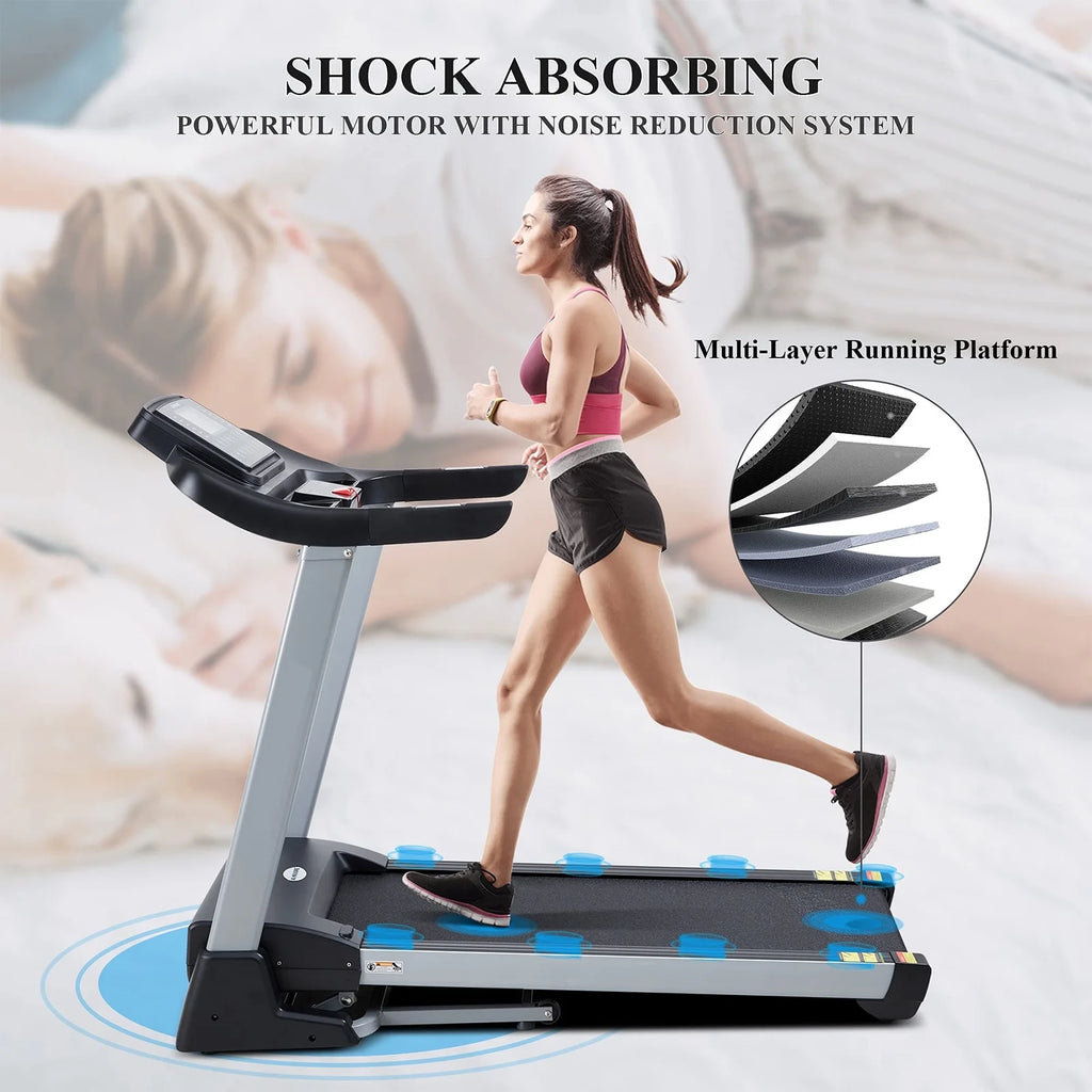 Folding Treadmill with 15% Electric Incline D661
