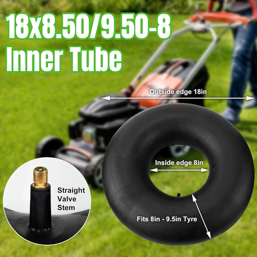 4.80/4.00-8 Replacement Tire Inner Tubes with TR-13 Straight Valve Stem, 2 Pack R500719