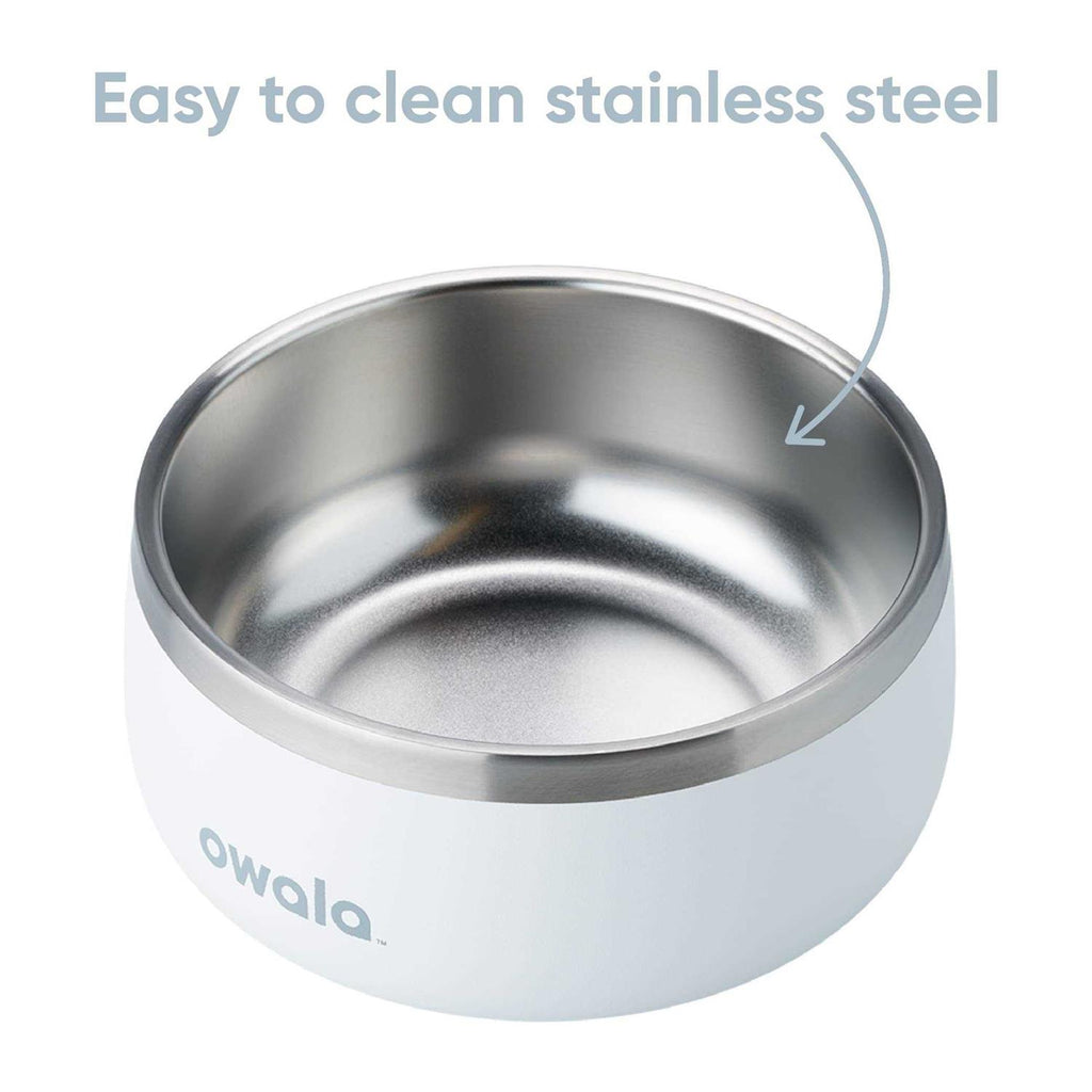 Stainless Steel Food & Water Bowl Pink I78970