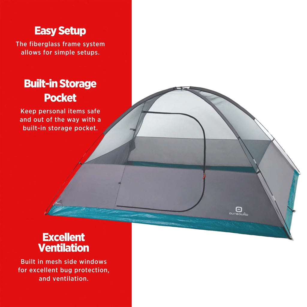 8 Person 3 Season Dome Tent with Room Divider & Rainfly Z36650