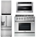 36 Propane Gas Range, Microwave, Refrigerator, Dishwasher F438