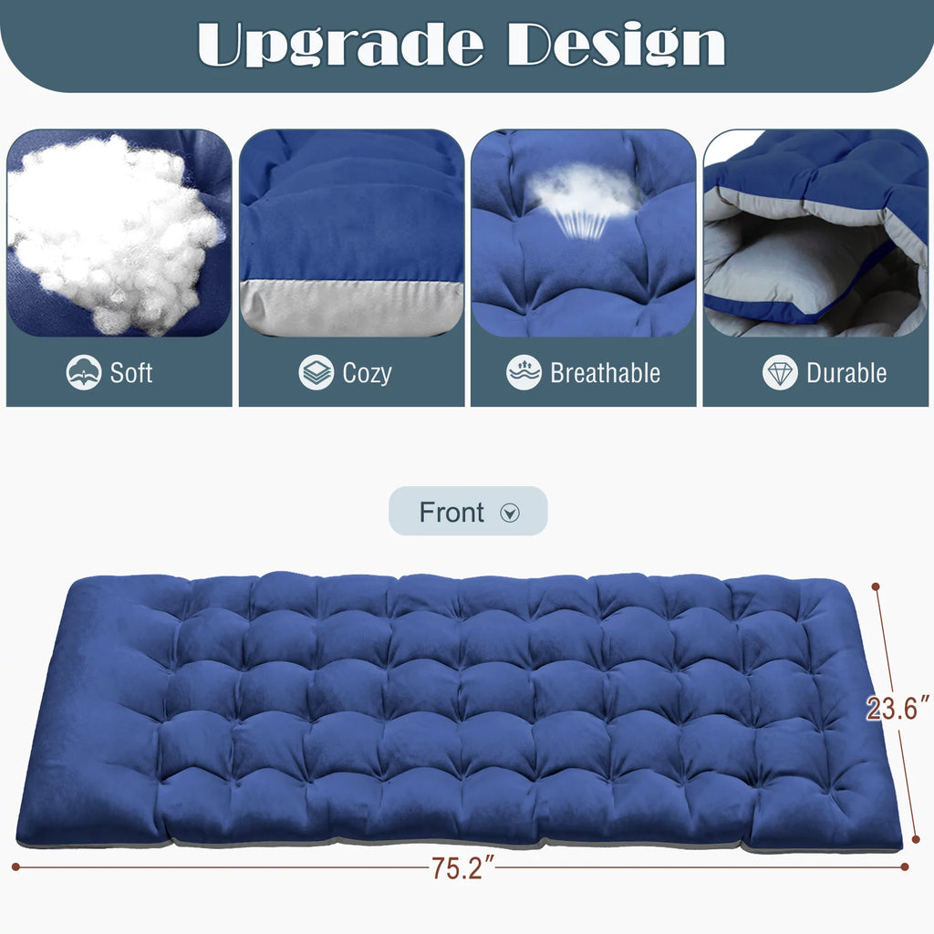 Adjustable 4-Position Folding Camping Cot with Pillow V7098