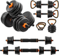 Adjustable Dumbbell Set Black N1982
