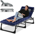 Adjustable 4-Position Folding Camping Cot with Pillow V7098